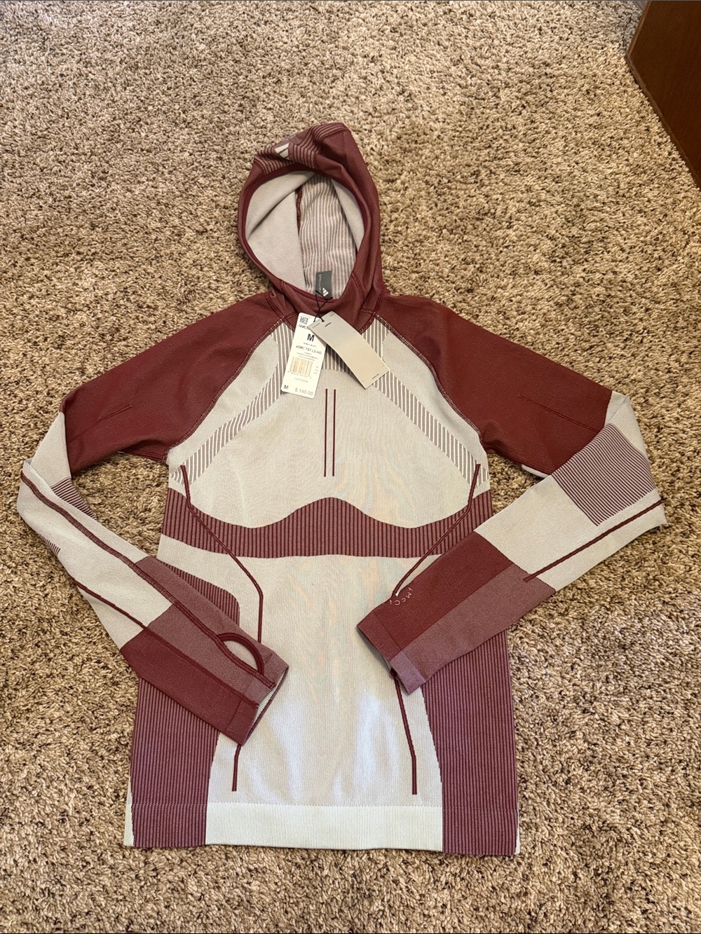 Adidas by Stella McCartney Women's Med NWT TrueNature pullover training hoodie!